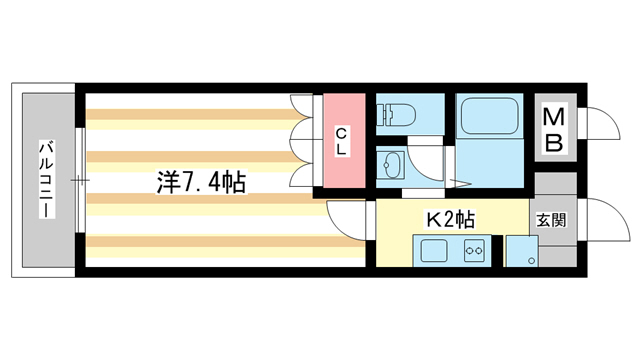 木津川市木津駅前のマンションの間取り