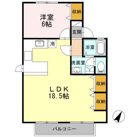 トップイン新庄　Bの間取り