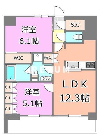 千葉市美浜区高洲のマンションの間取り