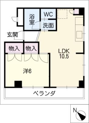 ベルガーデン向山１号館の間取り