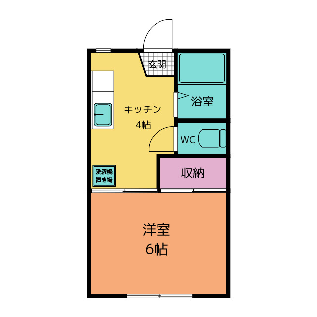 ハイツＫ　１号棟の間取り