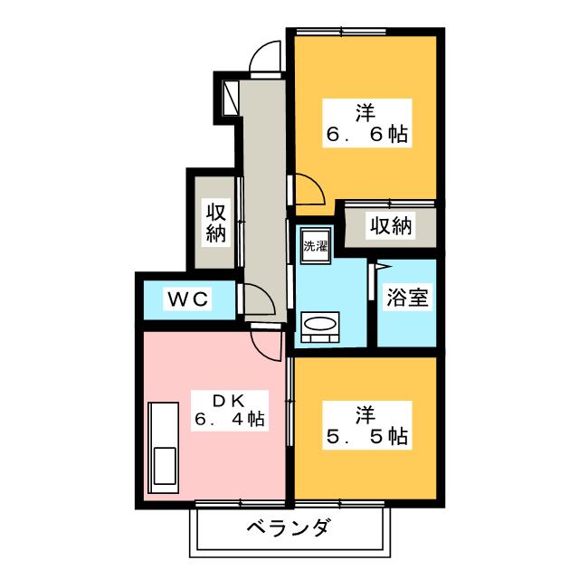 ヴィラ三島の間取り