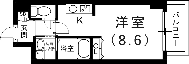 OnlyOne灘南通の間取り