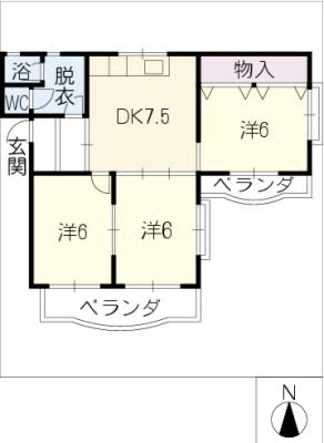 コーポクラウンの間取り