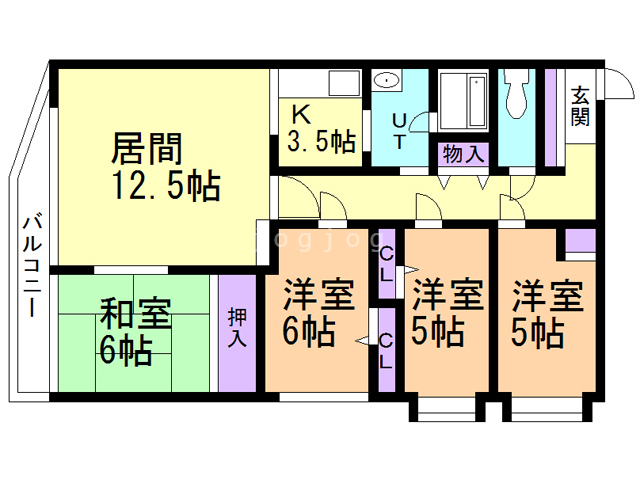 ラ・モール月寒西の間取り