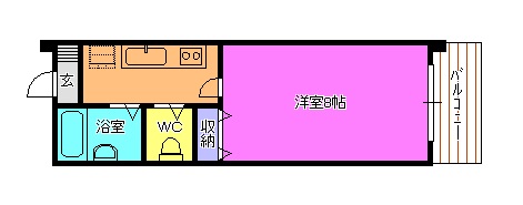 加古川市平岡町新在家のマンションの間取り