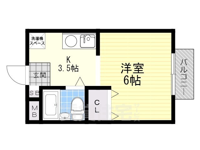 草津市草津のマンションの間取り