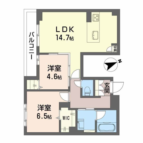 【広島市安佐南区山本のマンションの間取り】