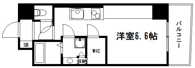 京都市下京区西橋詰町のマンションの間取り