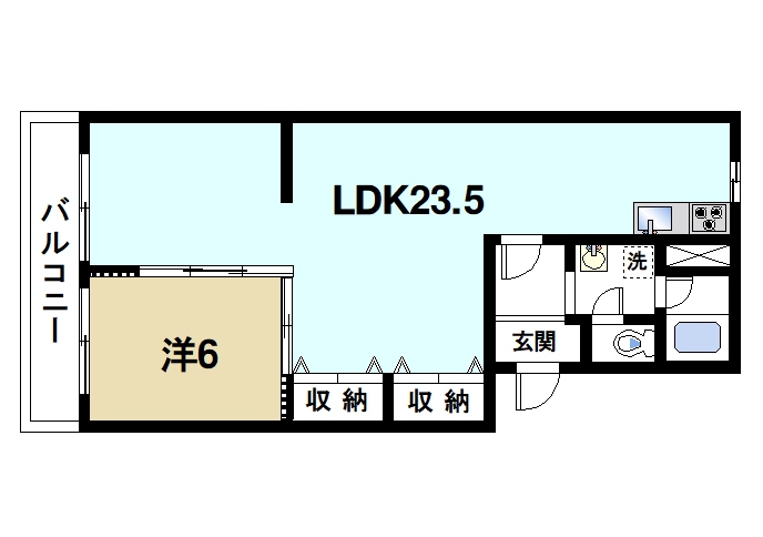 【奈良市法華寺町のマンションの間取り】