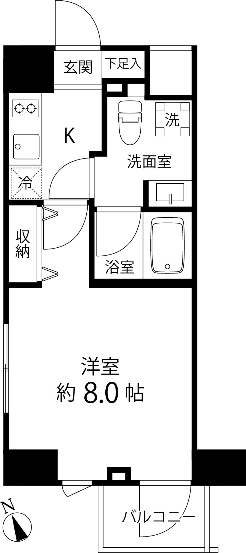 豊島区池袋のマンションの間取り