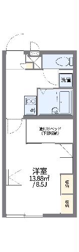 レオパレスあまがいとの間取り