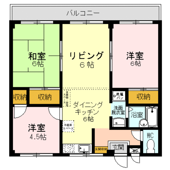 レックハウス　ナガトウ　Ｂ棟の間取り