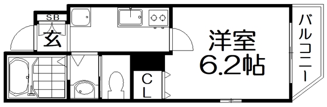 コテージヒラカタの間取り