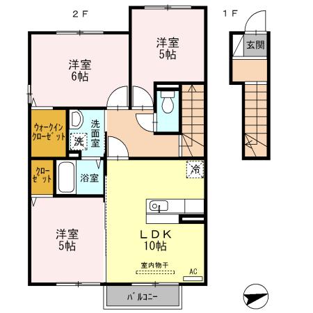 メゾン　シンシアの間取り