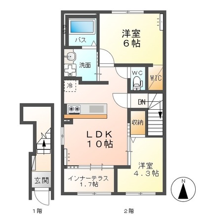 仮）スターテラスII栃木市城内町の間取り