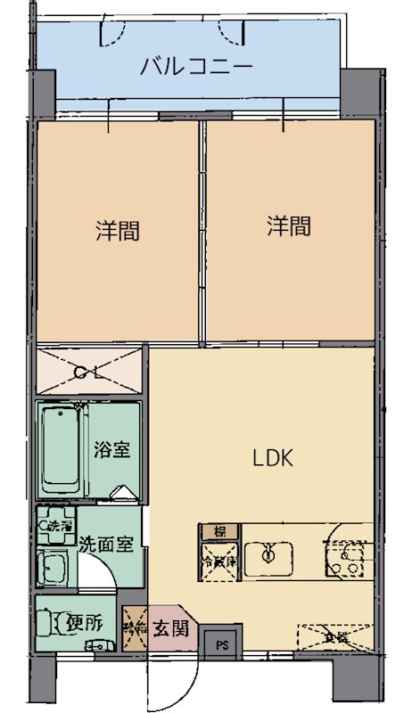 トーマス津波古の間取り