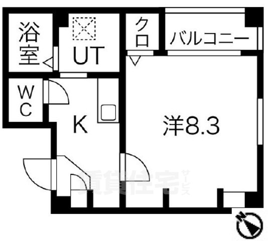 堺市堺区永代町のマンションの間取り