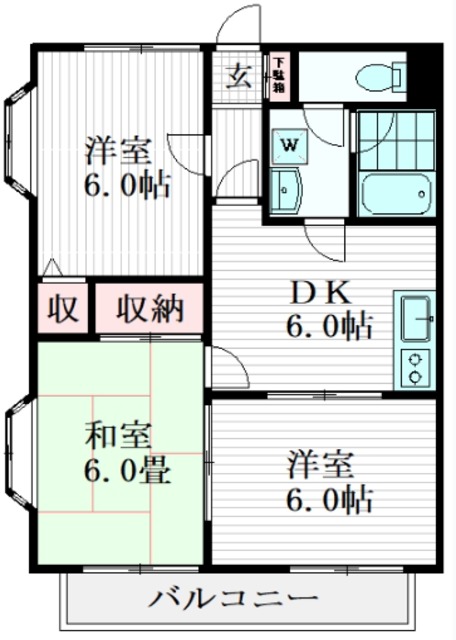 ヒルズ花田壱番館の間取り