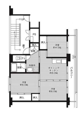 西脇市堀町のマンションの間取り