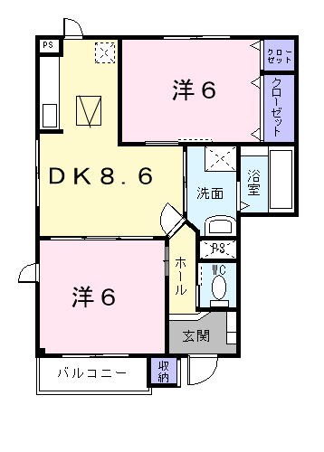 フィデール　Ｂの間取り