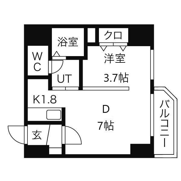 レジデンスタワー札幌の間取り