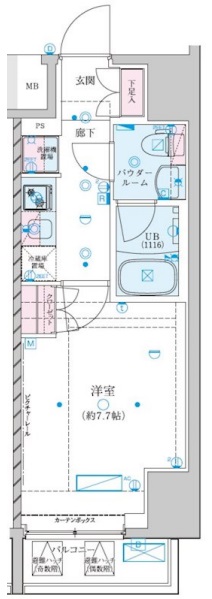 ジェノヴィア川崎VIIの間取り