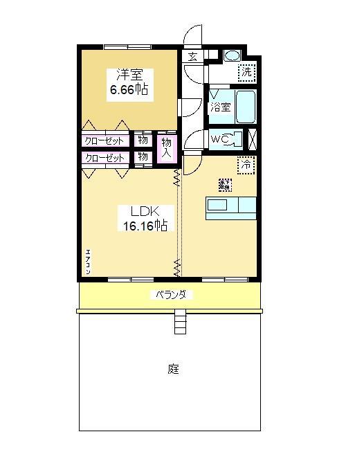 ヒルトップガーデン　Ｉの間取り