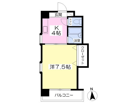 松山市松前町のマンションの間取り