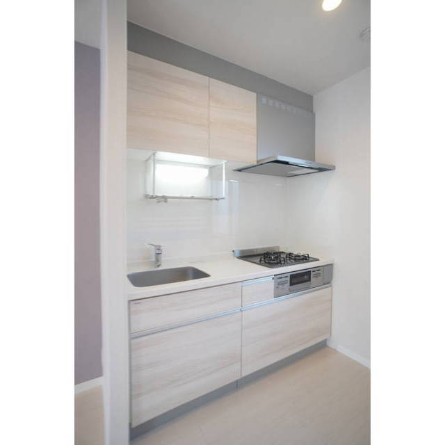 キッチン　グリルも付いた３口ガスコンロ付キッチン♪