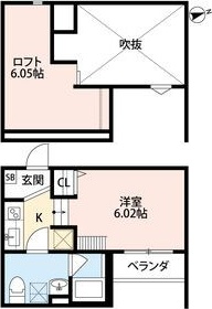 【大阪市住之江区御崎のアパートの間取り】