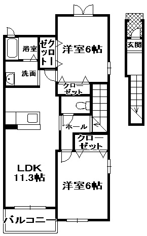 ラフレシールの間取り