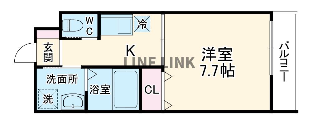 エルベコート東寺の間取り