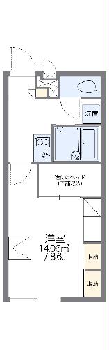 レオパレスいわきＴＡＩＲＡの間取り