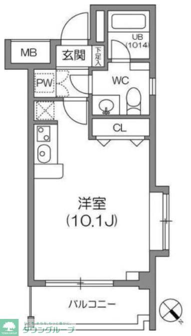 江東区新大橋のマンションの間取り