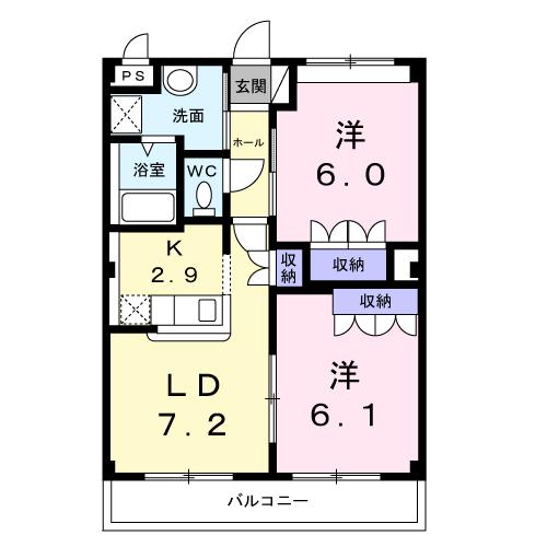 ファミール向日葵IIの間取り