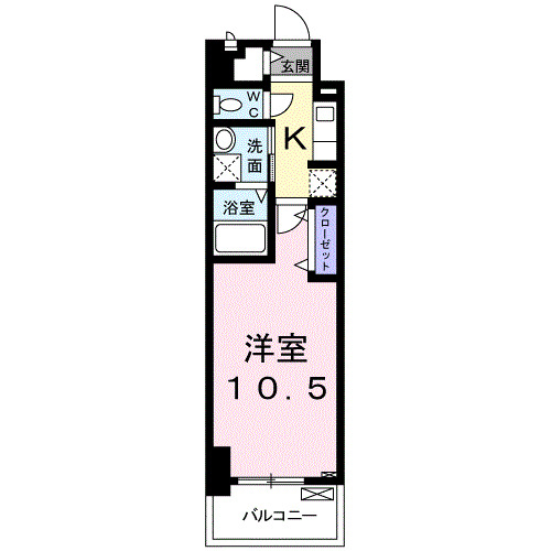 千葉市中央区問屋町のマンションの間取り