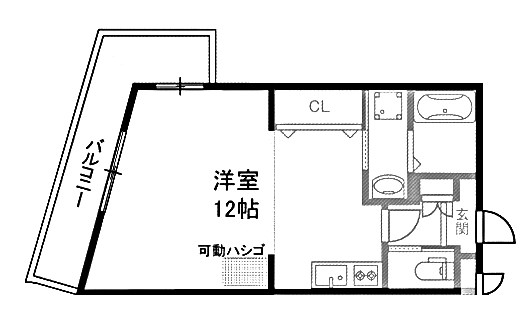 尼崎市杭瀬北新町のマンションの間取り