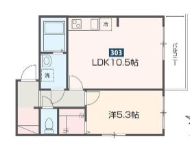 葛飾区高砂のアパートの間取り