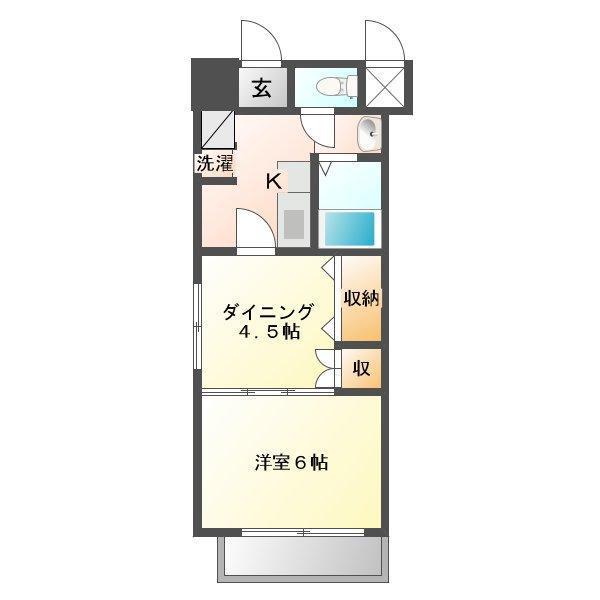 ハートレイク　マンションの間取り