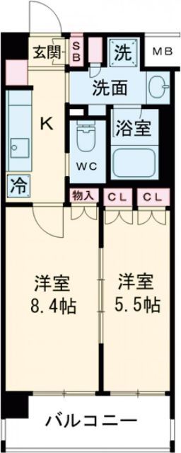 ミュージション中野南台の間取り