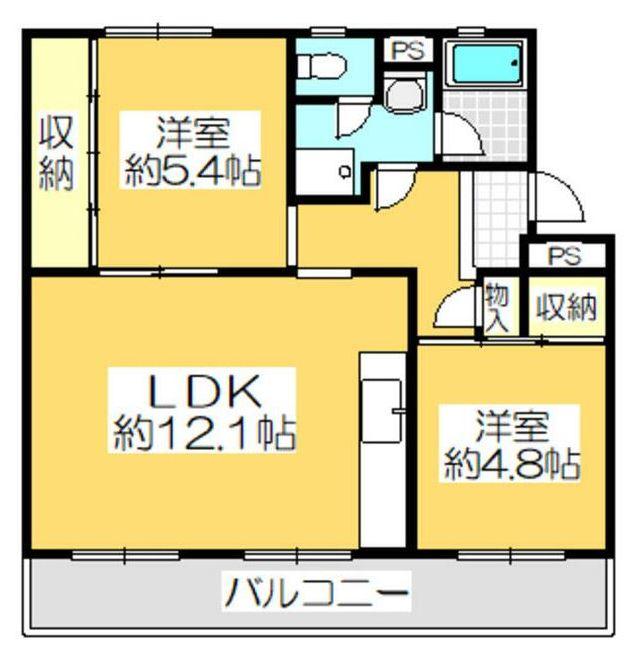 高松市屋島西町のマンションの間取り