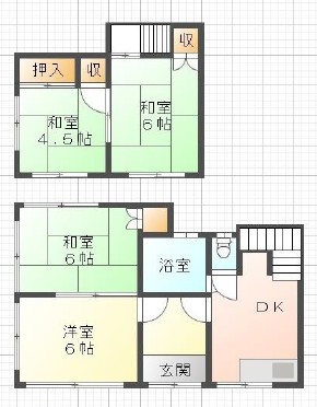 HEX一ノ割の間取り