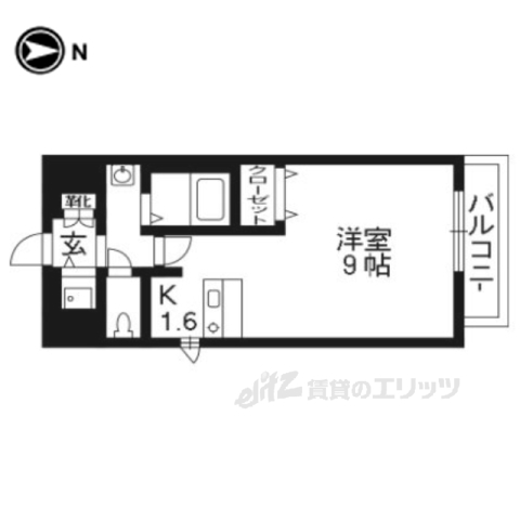 プレサンス京大東の間取り