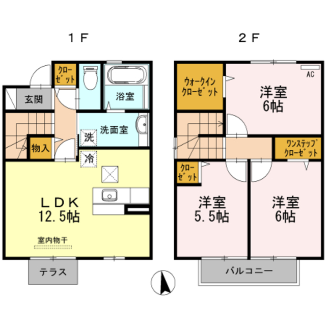 D-room N.中之島の間取り