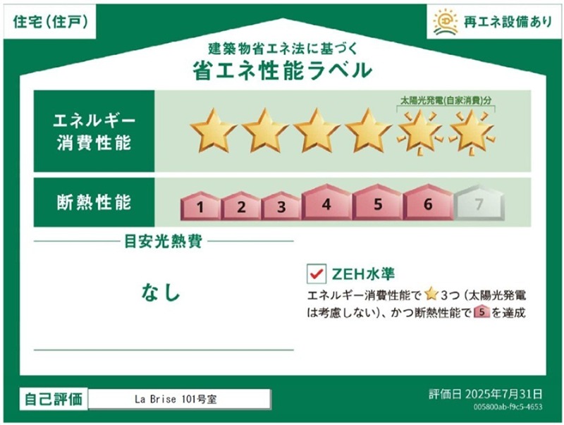 その他　省エネ性能ラベル