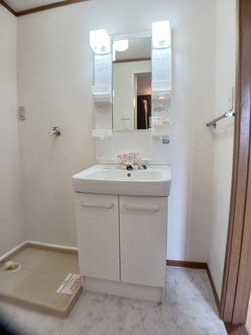 洗面設備　広い洗面スペース