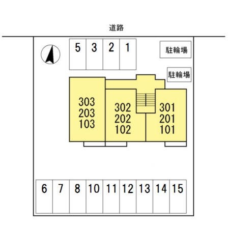 駐車場　敷地内駐車場です。
