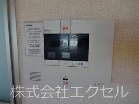 セキュリティ　来訪者の姿が確認できます。