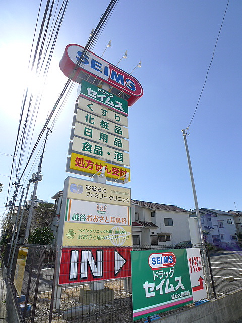 ドラックストア　ドラッグセイムス 越谷大里薬局（ドラッグストア）まで888m
